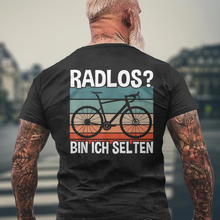 Cycling Fahrradfahrer Radlos Bin Ich Selten T-Shirt mit Rückendruck Geschenke für alte Männer