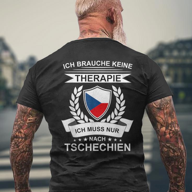 Czech Republic Holiday Fans Souvenir Czech Flag Cz T-Shirt mit Rückendruck Geschenke für alte Männer