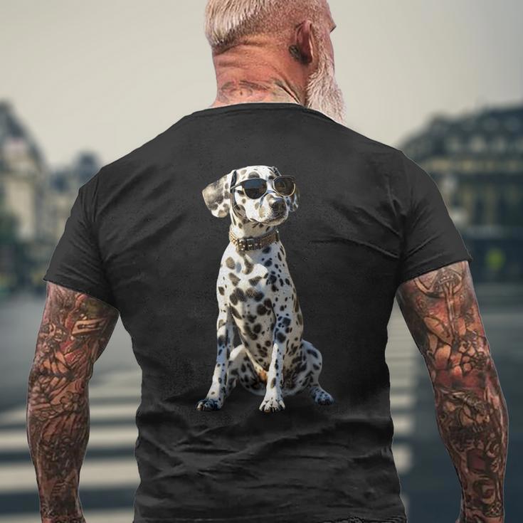 Dalmatian With Sunglasses Dogs I Love Dalmatian T-Shirt mit Rückendruck Geschenke für alte Männer