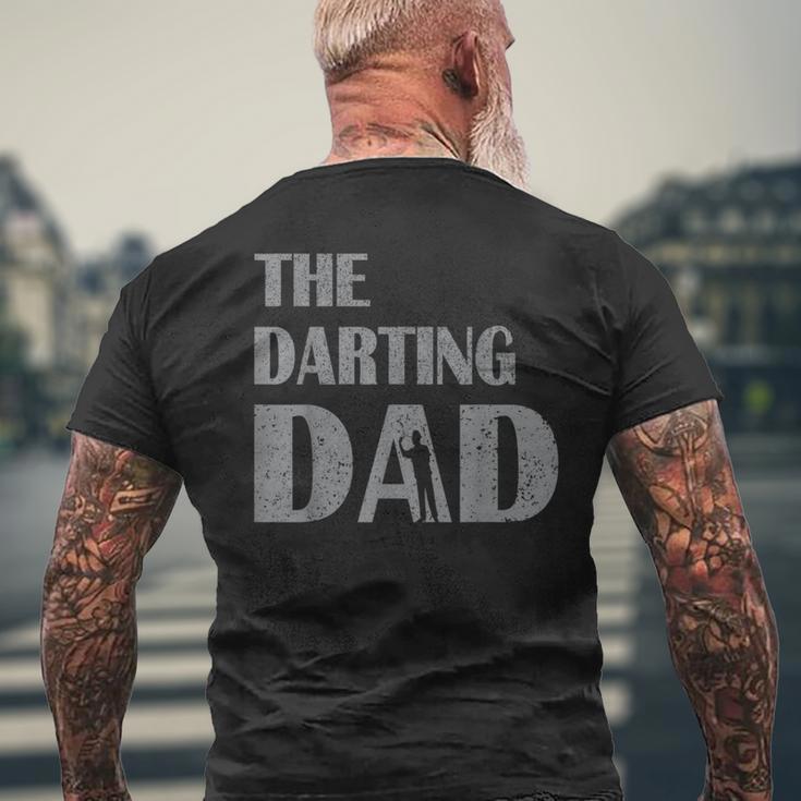 The Darting Dad Dartsport Darter Sprüche Dartboard T-Shirt mit Rückendruck Geschenke für alte Männer