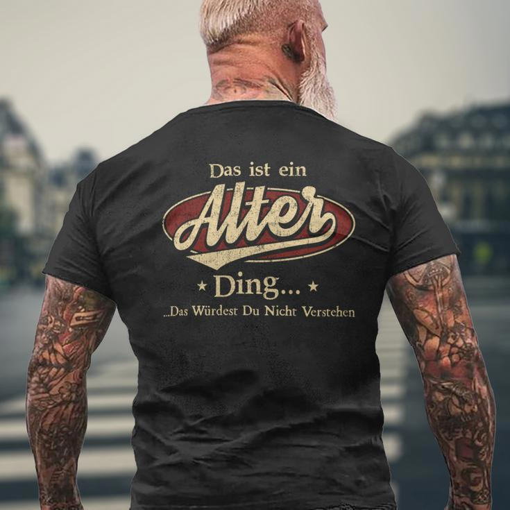 Das Ist Ein Alter Ding Das Würdest Du Nicht Verstehen Alter Name T-Shirt mit Rückendruck Geschenke für alte Männer