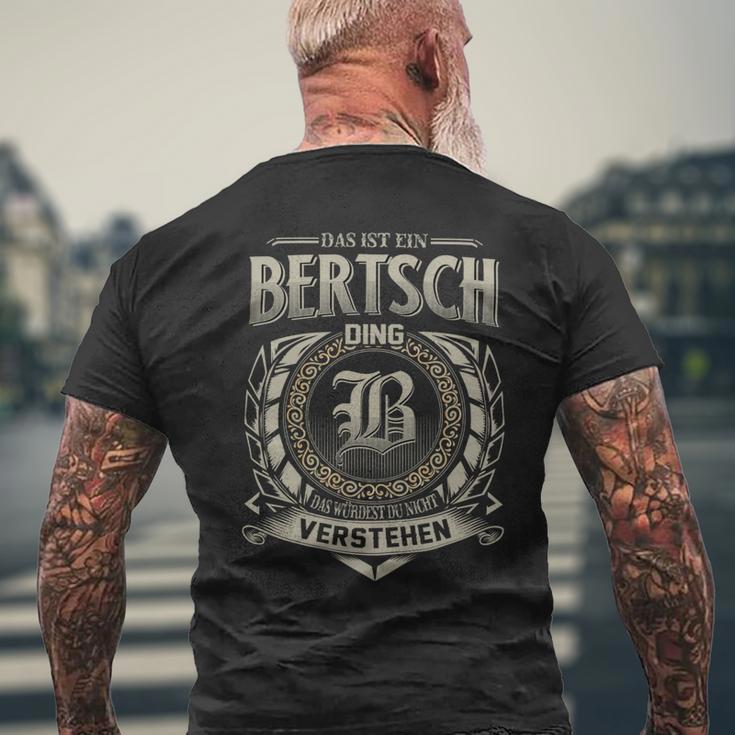 Das Ist Ein Bertsch Ding Bertsch Name T-Shirt mit Rückendruck Geschenke für alte Männer