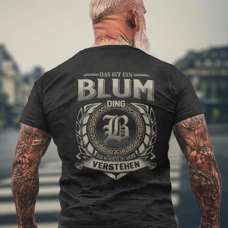 Das Ist Ein Blum Ding Blum Name T-Shirt mit Rückendruck Geschenke für alte Männer