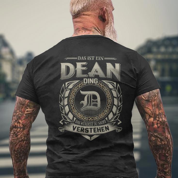 Das Ist Ein Dean Ding Dean Name T-Shirt mit Rückendruck Geschenke für alte Männer