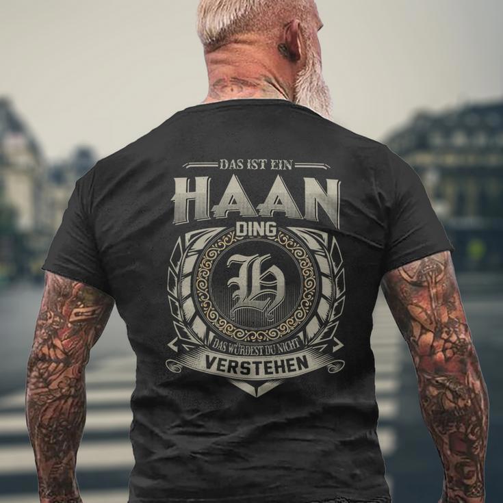 Das Ist Ein Haan Ding Haan Name T-Shirt mit Rückendruck Geschenke für alte Männer