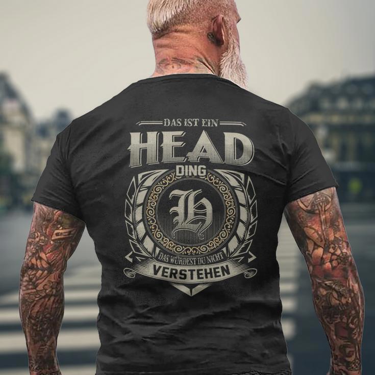 Das Ist Ein Head Ding Head Name T-Shirt mit Rückendruck Geschenke für alte Männer