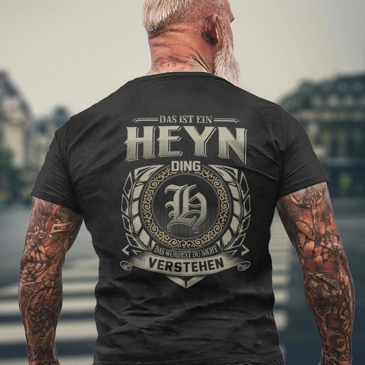 Das Ist Ein Heyn Ding Heyn Name T-Shirt mit Rückendruck Geschenke für alte Männer