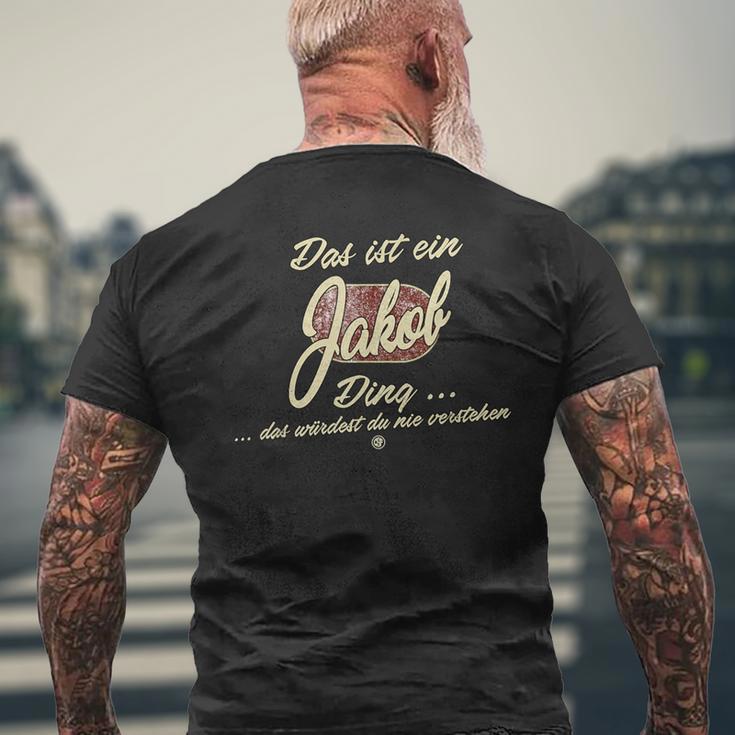 Das Ist Ein Jakob Ding Family T-Shirt mit Rückendruck Geschenke für alte Männer