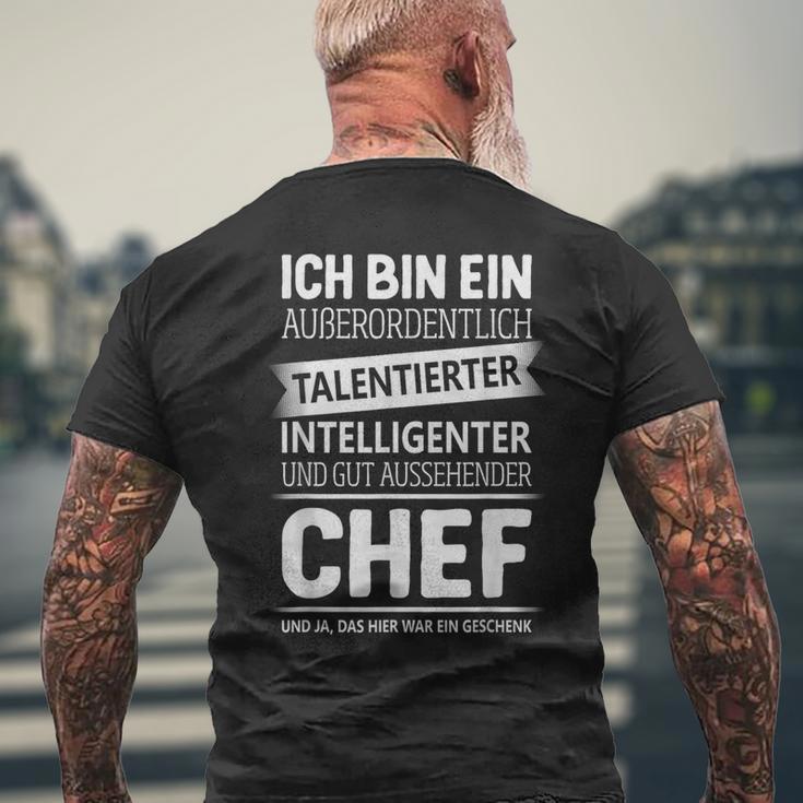 Department Manager Supervisor Boss T-Shirt mit Rückendruck Geschenke für alte Männer