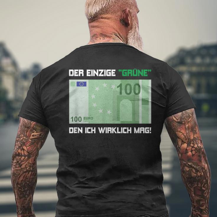 Der Einzige Grüne Den Ich Wirklich Mag 100 Euro Bill Green S T-Shirt mit Rückendruck Geschenke für alte Männer