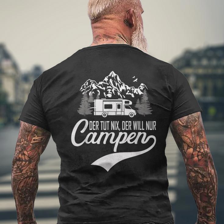 Der Tut Nix Der Will Nur Camping T-Shirt mit Rückendruck Geschenke für alte Männer