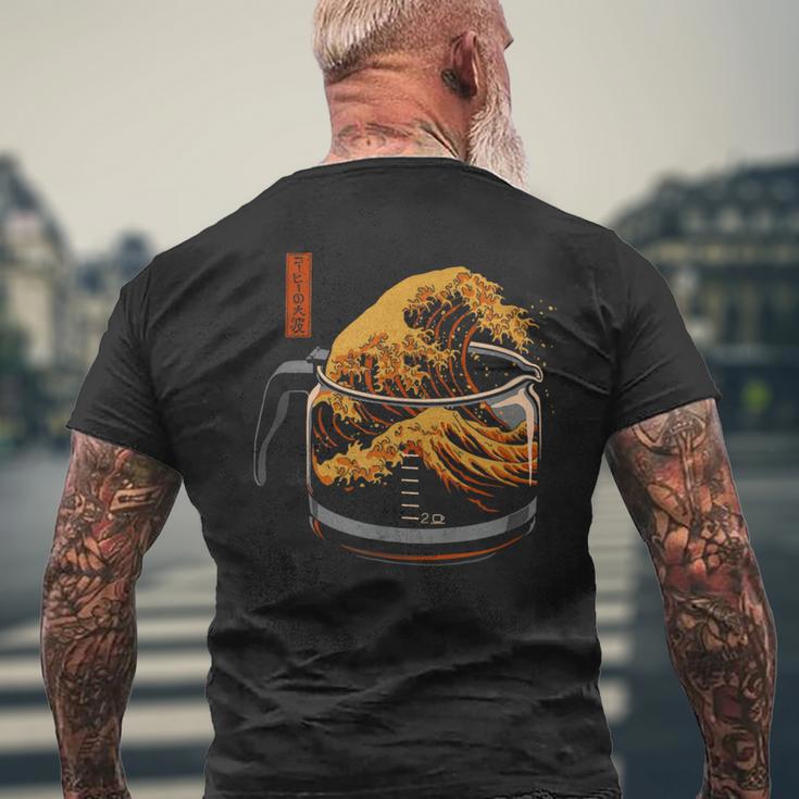 Die Große Welle Des Kaffees T-Shirt mit Rückendruck Geschenke für alte Männer