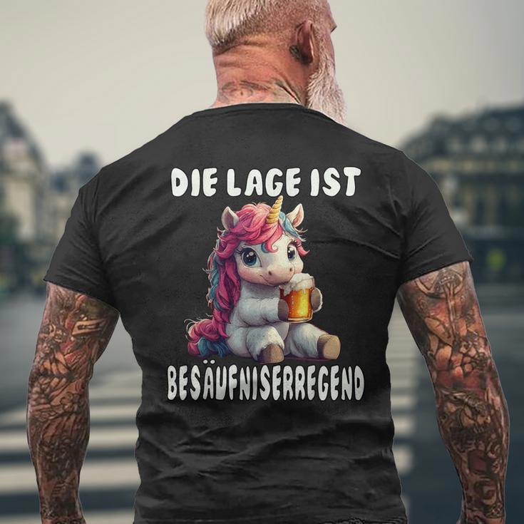 Die Lage Ist Besäufniserregend Carnival Costume T-Shirt mit Rückendruck Geschenke für alte Männer