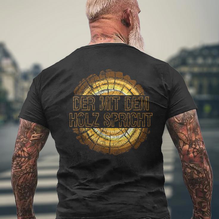 Die Mit Dem Holz Speakers T-Shirt mit Rückendruck Geschenke für alte Männer