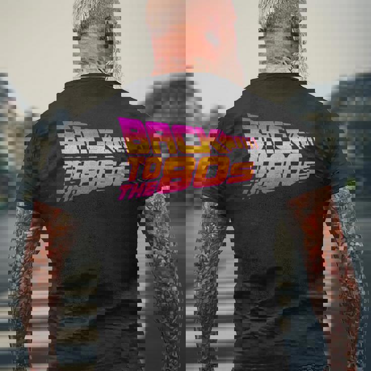 Disfraz De Regreso A Los 80 Disfraz Retro Fiesta De Camiseta Hombre Estampado Espalda Regalos para ancianos