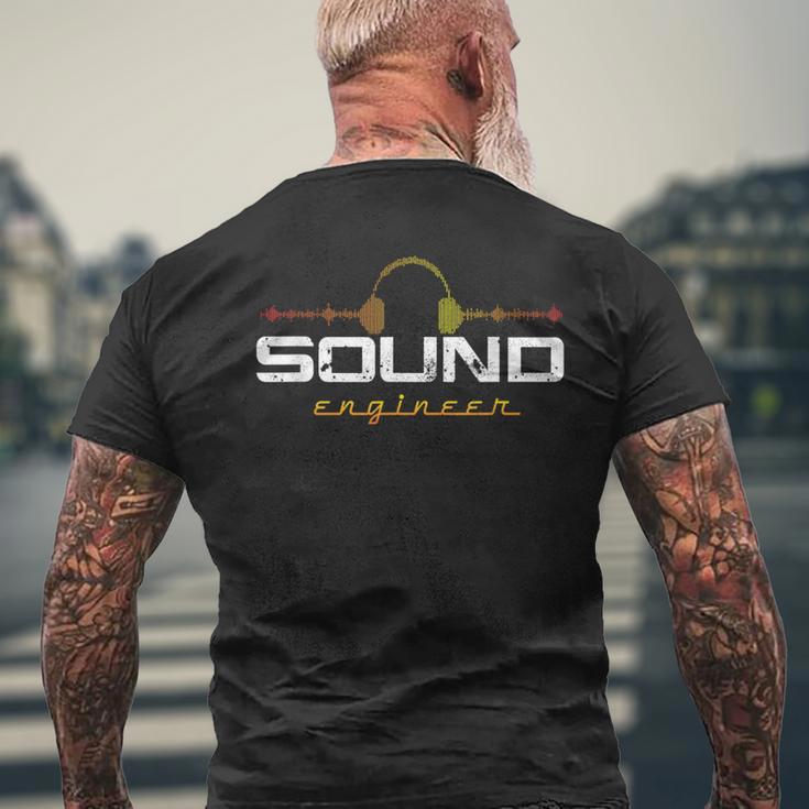 Dj Music Producer Producer Sound Engineer Audio T-Shirt mit Rückendruck Geschenke für alte Männer