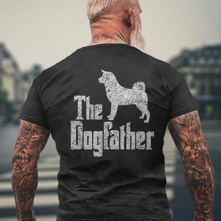 The Dogfather Akita Inu Dog Silhouette T-Shirt mit Rückendruck Geschenke für alte Männer