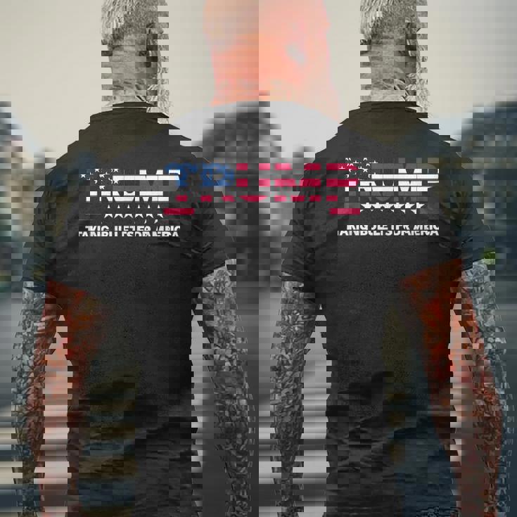 Donald Trump 2024 Recibiendo Balas Por Estados Unidos En Las Elecciones Camiseta Hombre Estampado Espalda Regalos para ancianos