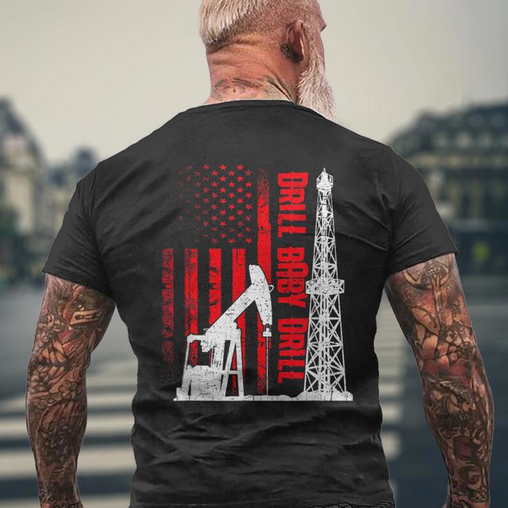 Drill Baby Drill Oil Field Worker T-Shirt mit Rückendruck Geschenke für alte Männer