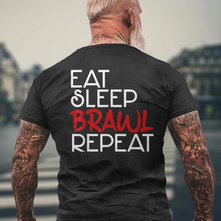 Eat Sleep Brawl Repeat Gamer Gamer Game Children's Star T-Shirt mit Rückendruck Geschenke für alte Männer