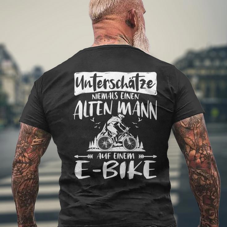 Ebike Mountain Bike Bicycle Accessories E-Bike T-Shirt mit Rückendruck Geschenke für alte Männer