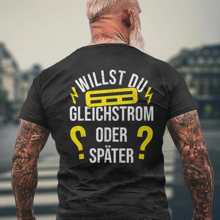 Electricians Electric Master Dc Electronic T-Shirt mit Rückendruck Geschenke für alte Männer