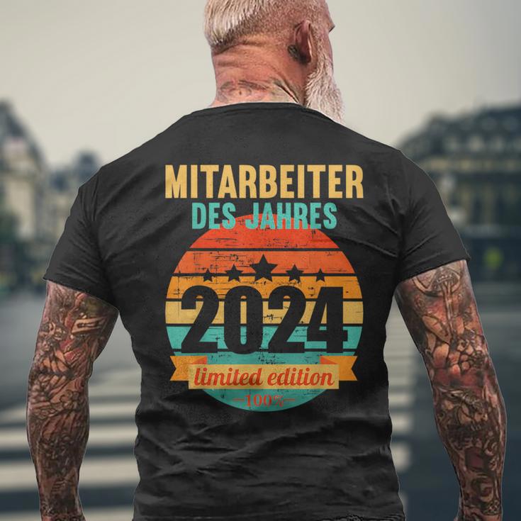 Employee Of The Year 2024 T-Shirt mit Rückendruck Geschenke für alte Männer