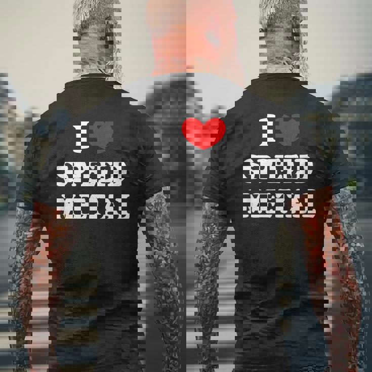 Me Encanta El Speed Metal Me Encanta El Speed Metal Camiseta Hombre Estampado Espalda Regalos para ancianos