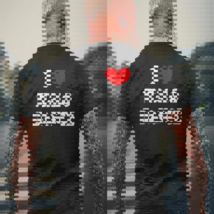 Me Encanta Italo Dance Me Encanta Italo Dance Camiseta Hombre Estampado Espalda Regalos para ancianos