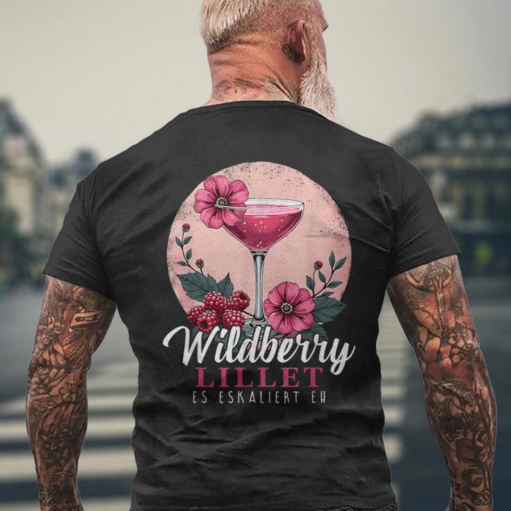 Es Eskaliert Eh Sommer Cocktail Party Wildberry Lillet Damen T-Shirt mit Rückendruck Geschenke für alte Männer