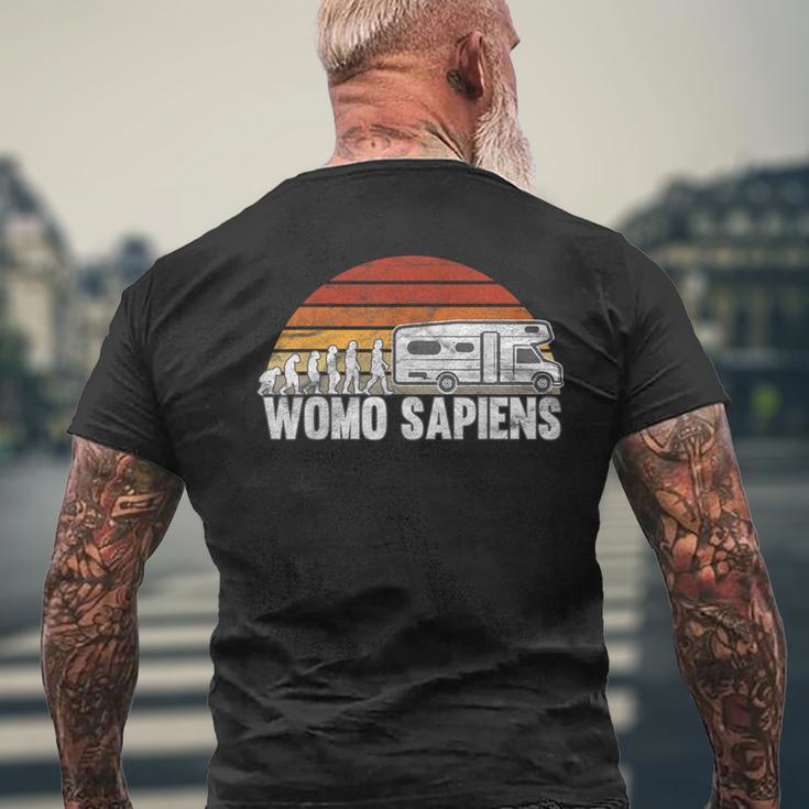 Evolution Caravan Camping Womo Sapiens T-Shirt mit Rückendruck Geschenke für alte Männer