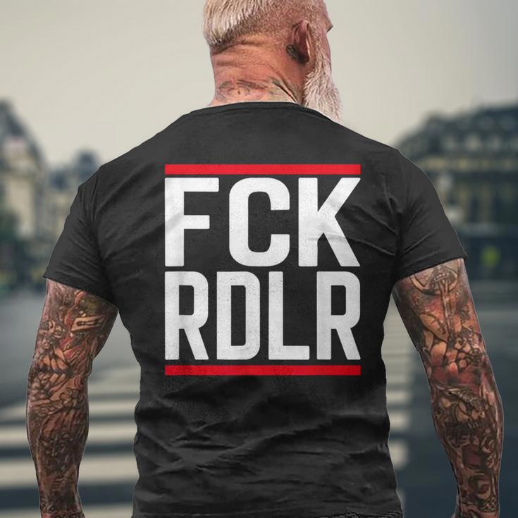 Fck Rdlr Anti Radler Saying And Statement Party S T-Shirt mit Rückendruck Geschenke für alte Männer