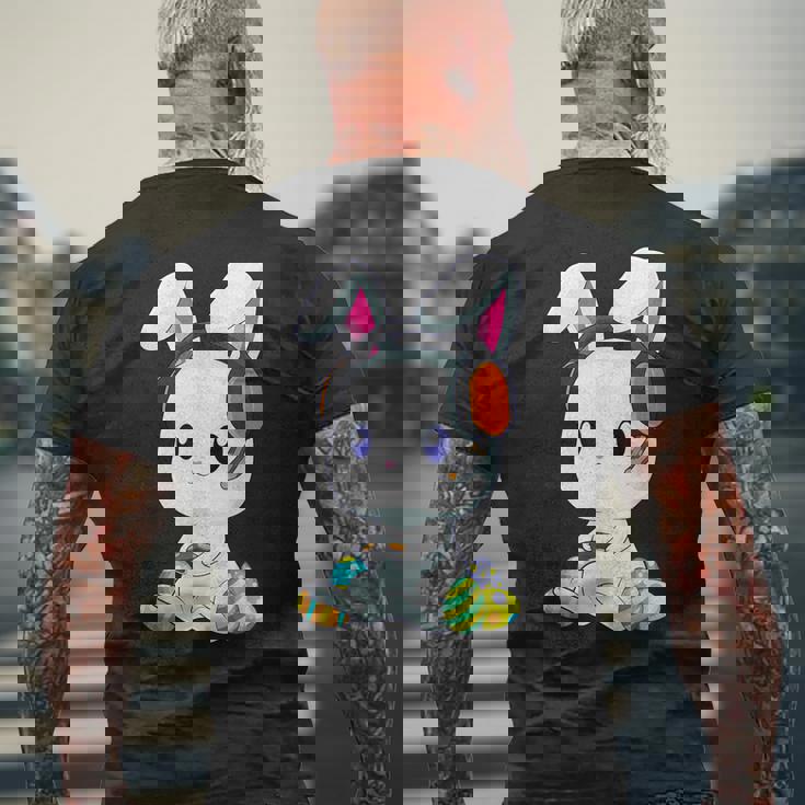 Feliz Día De Pascua Conejito Jugador Divertido Conejo Juegos Niños Camiseta Hombre Estampado Espalda Regalos para ancianos