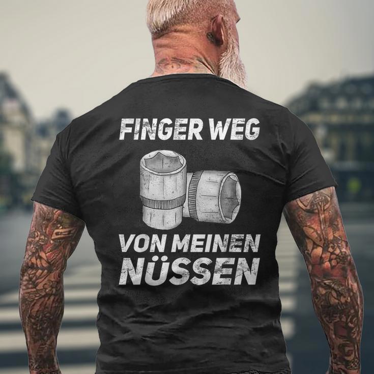 Finger Wegon Mein Nüs Car Mechanic Screwdriver S T-Shirt mit Rückendruck Geschenke für alte Männer