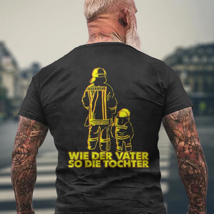 Firefighter Boys' Like Der Fater So Die Dochter T-Shirt mit Rückendruck Geschenke für alte Männer