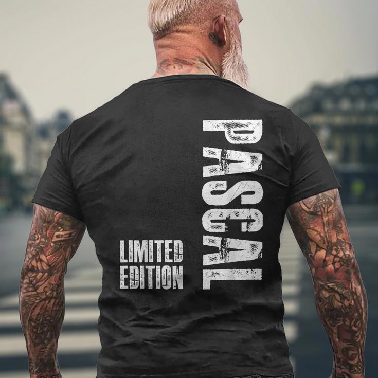 First Name Limited Edition Birthday For Pascal T-Shirt mit Rückendruck Geschenke für alte Männer