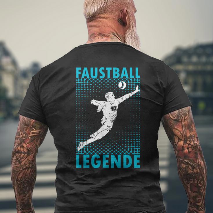 Fistball Legend Fistball Player Fist Baller T-Shirt mit Rückendruck Geschenke für alte Männer