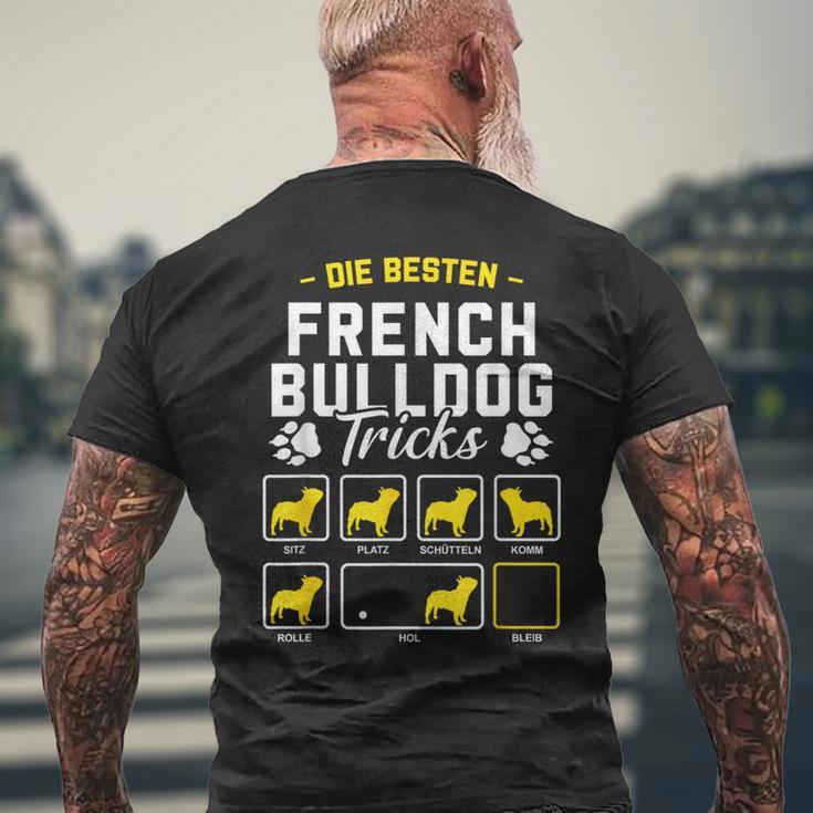 French Bulldog Frenchie Dog Holder T-Shirt mit Rückendruck Geschenke für alte Männer