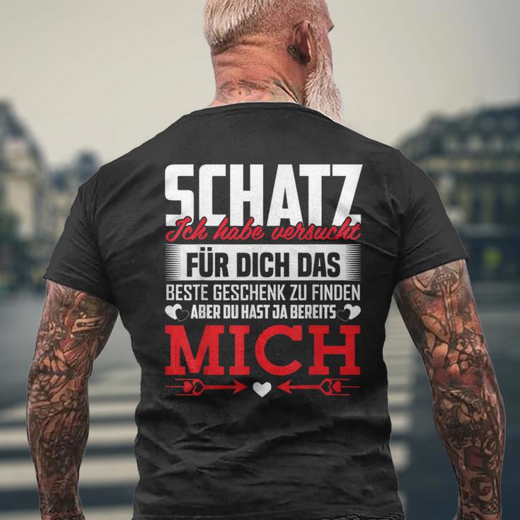 Couple Saying Schatz Du Hast Ja Bereits Mich T-Shirt mit Rückendruck Geschenke für alte Männer