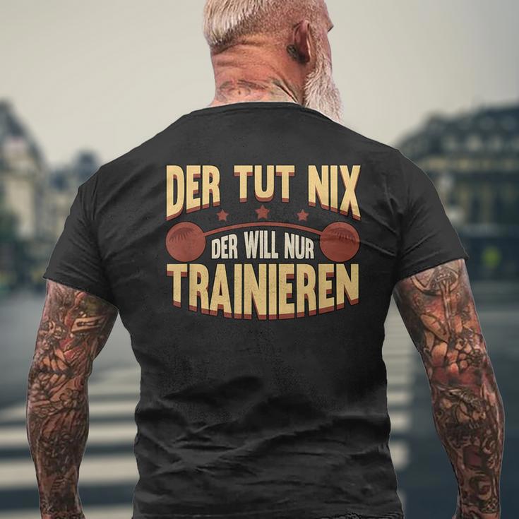 Der Tut Nix Training Saying Strength Sports Muscle T-Shirt mit Rückendruck Geschenke für alte Männer