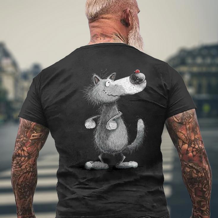 Grey Wolf I Wolves Wild Animal Nature Wolves T-Shirt mit Rückendruck Geschenke für alte Männer