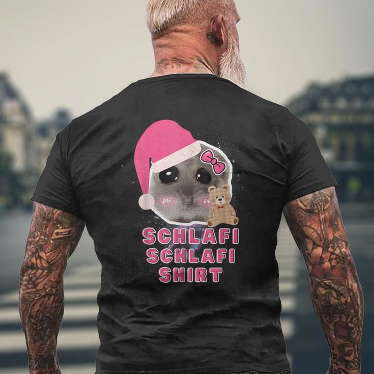 Hamster Sadhamster Hamstie Meme Schlafi Schlafi T-Shirt mit Rückendruck Geschenke für alte Männer