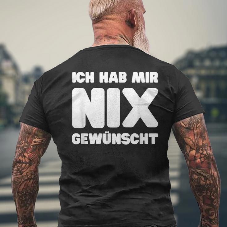 Ich Hab Mir Nix Wunscht T-Shirt mit Rückendruck Geschenke für alte Männer