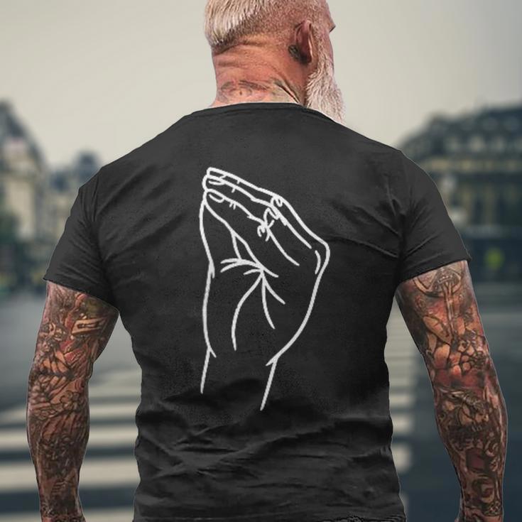 Italian Hand Gesture Italy Italiano T-Shirt mit Rückendruck Geschenke für alte Männer