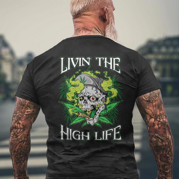 Kiffer Marijuana Hemp Grass Cannabis T-Shirt mit Rückendruck Geschenke für alte Männer