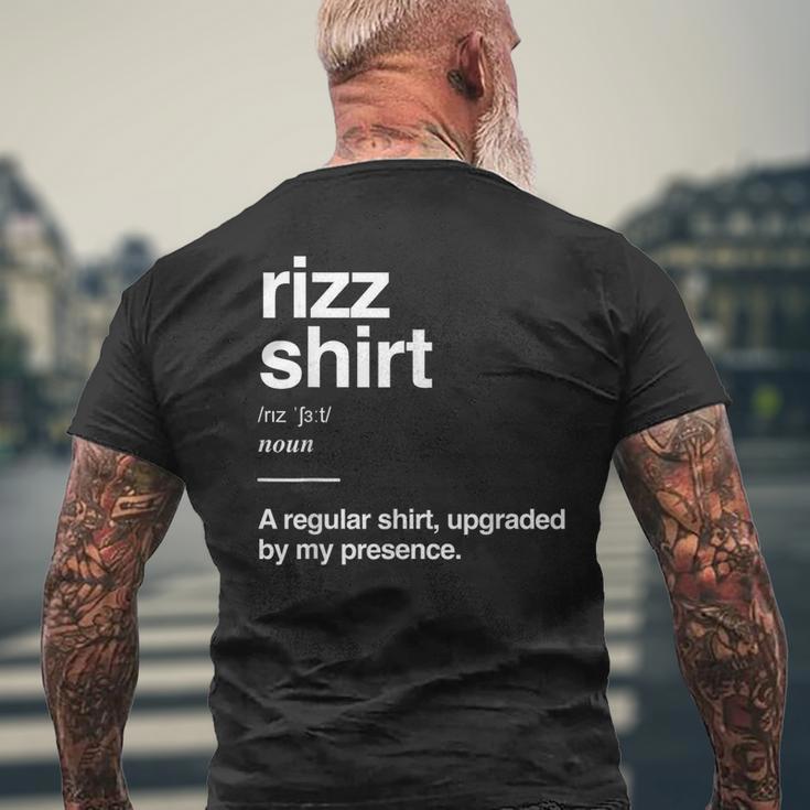 Back Handed Rizz Rizz Gen Alpha Slang Charisma Meme Rizz Men's T-shirt Back Print ...