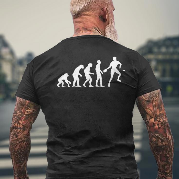 Table Tennis Evolution Table Tennis Player T-Shirt mit Rückendruck Geschenke für alte Männer