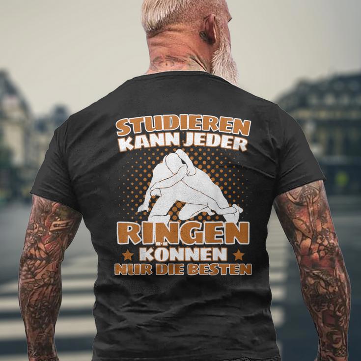 Wrestler Ringer For Fighters & Wrestlers T-Shirt mit Rückendruck Geschenke für alte Männer