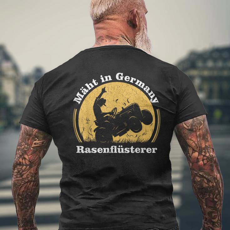 With German Lawnmower Lawn Mowing T-Shirt mit Rückendruck Geschenke für alte Männer