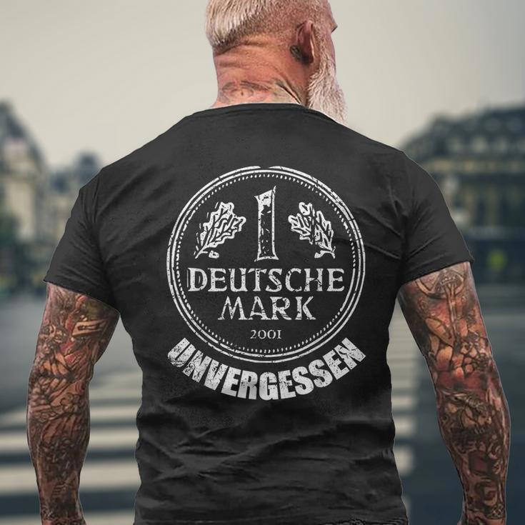 German Mark Unvergessen Ein Markstück 1 Dm 80S 90S Mark T-Shirt mit Rückendruck Geschenke für alte Männer